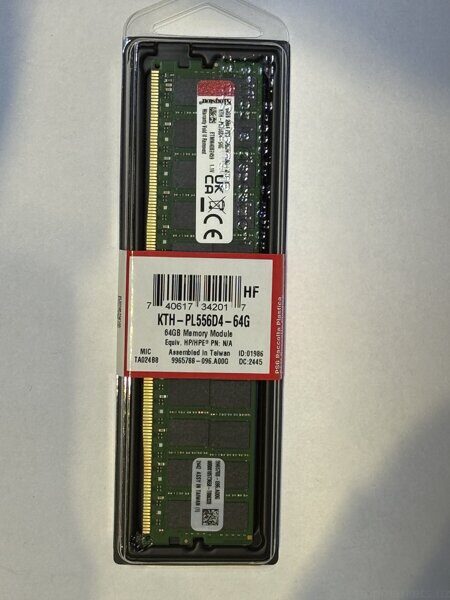 Оперативная память  Kingston 64GB 5600 2Rx4 RDIMM DDR5  KTH -PL556D4 -64G