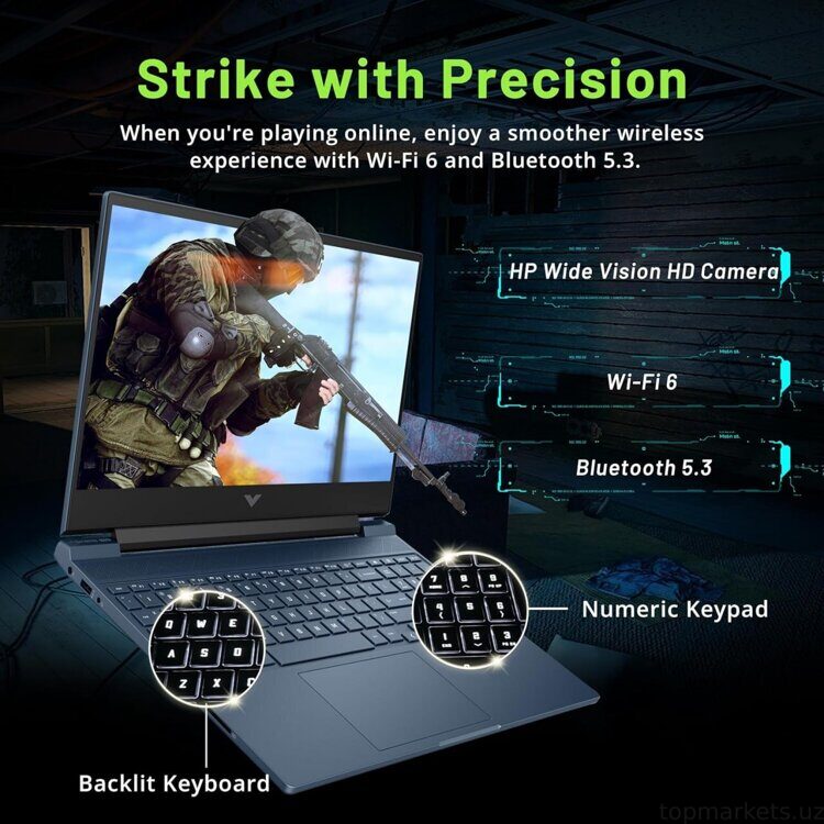 102-32 HP VICTUS Gaming laptop 15 FA0033 USA. Бесплатная доставка по Ташкенту