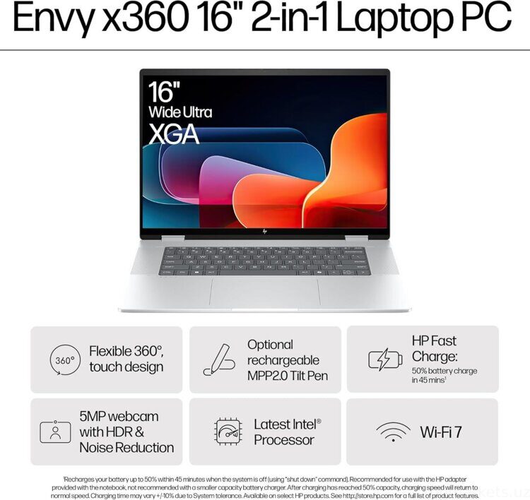 102-26 HP Envy x360 16-ac0023dx 2-in-1. Ноутбуки оптом в Ташкенте