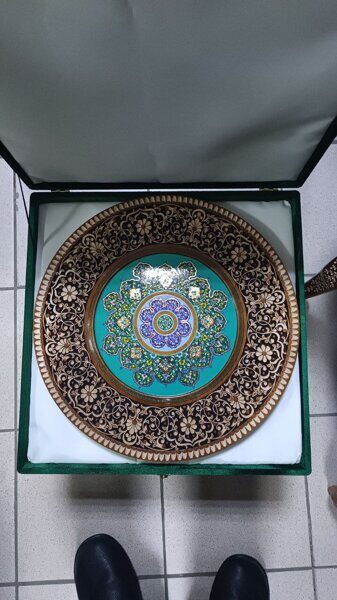 104-006. Lagan 40см. Орех. Ручная работа. С коробкой